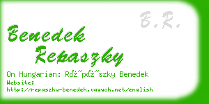 benedek repaszky business card